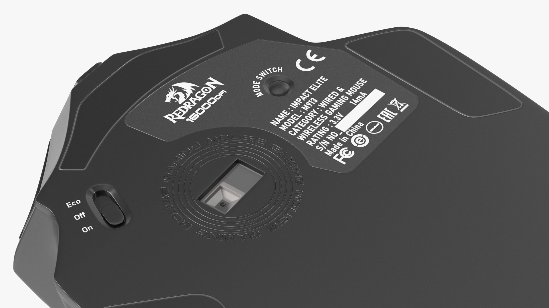 Wireless Gaming Mouse Reddragon IMPACT ELITE 3D model