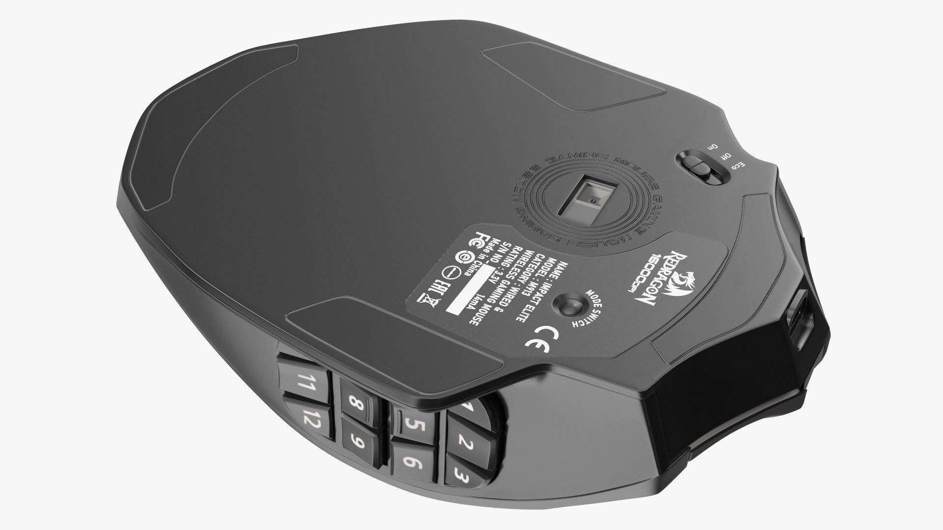 Wireless Gaming Mouse Reddragon IMPACT ELITE 3D model