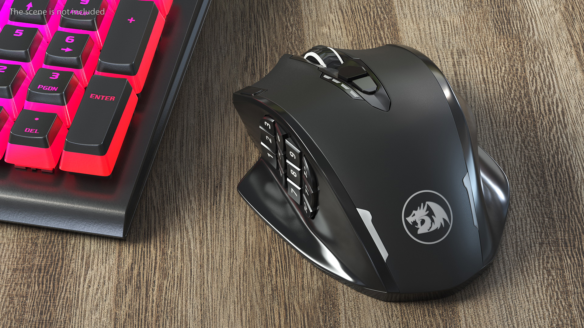 Wireless Gaming Mouse Reddragon IMPACT ELITE 3D model