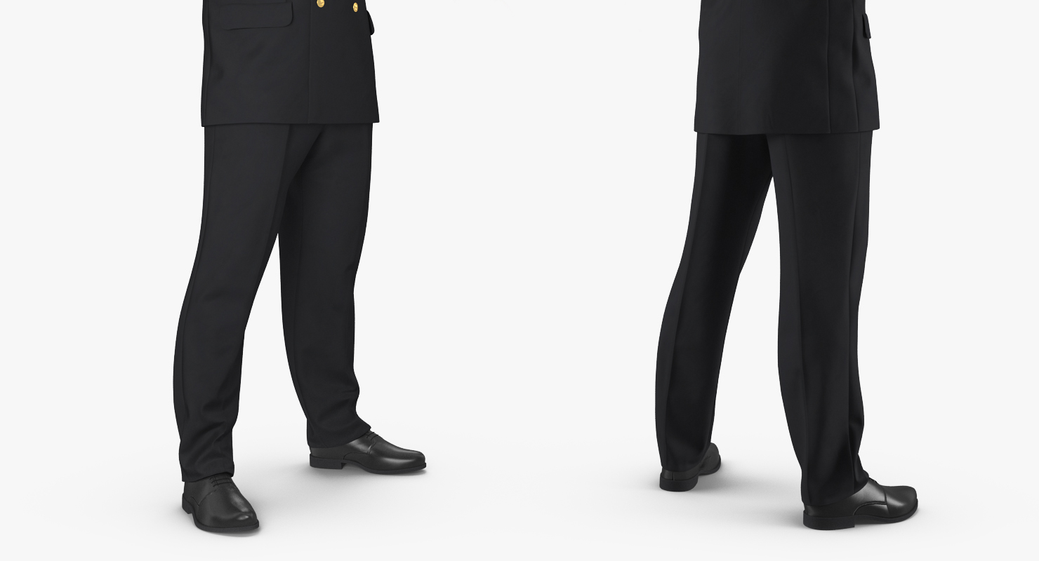 Airline Pilot with Fur Rigged 3D model