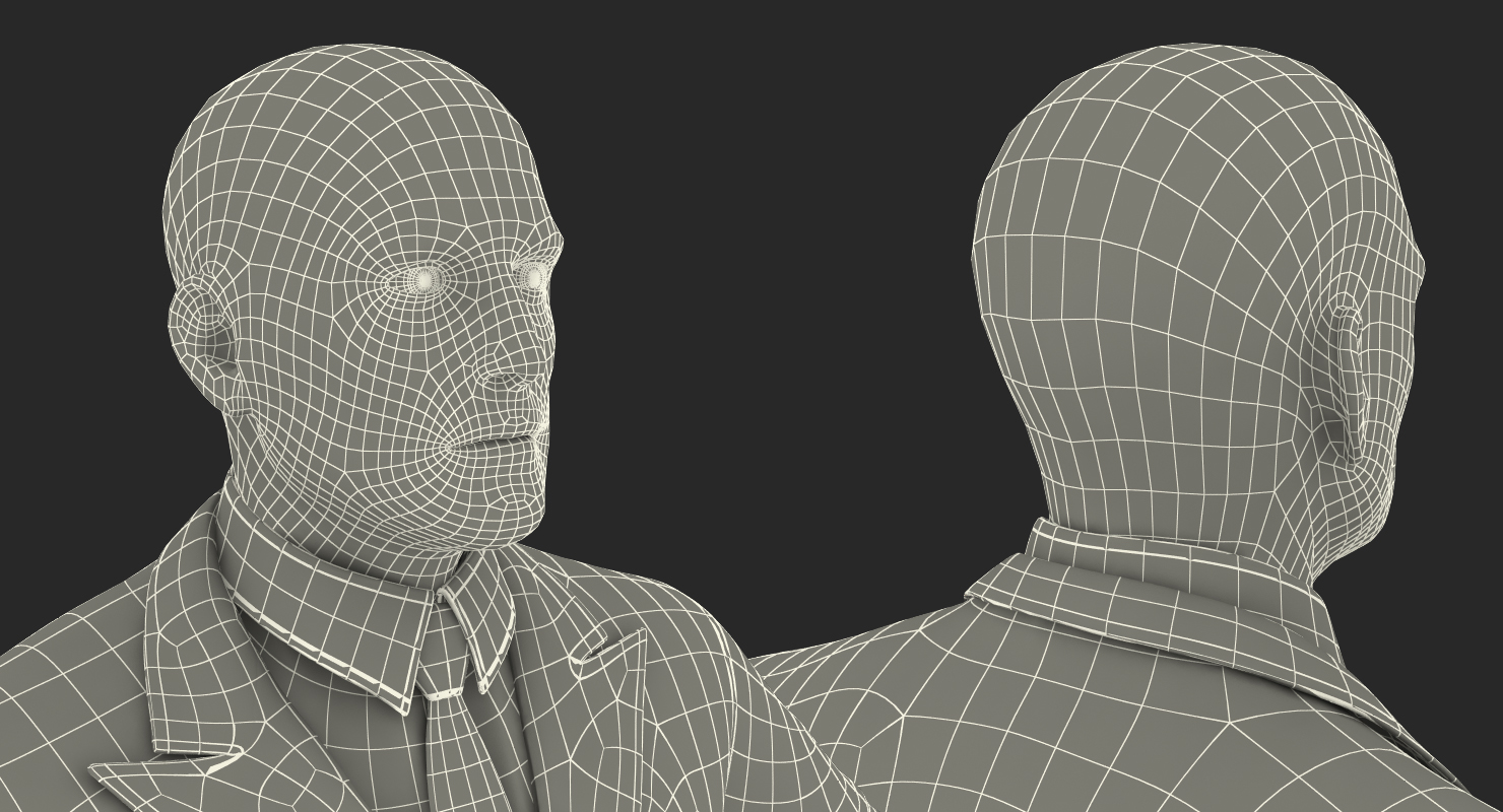 Airline Pilot with Fur Rigged 3D model
