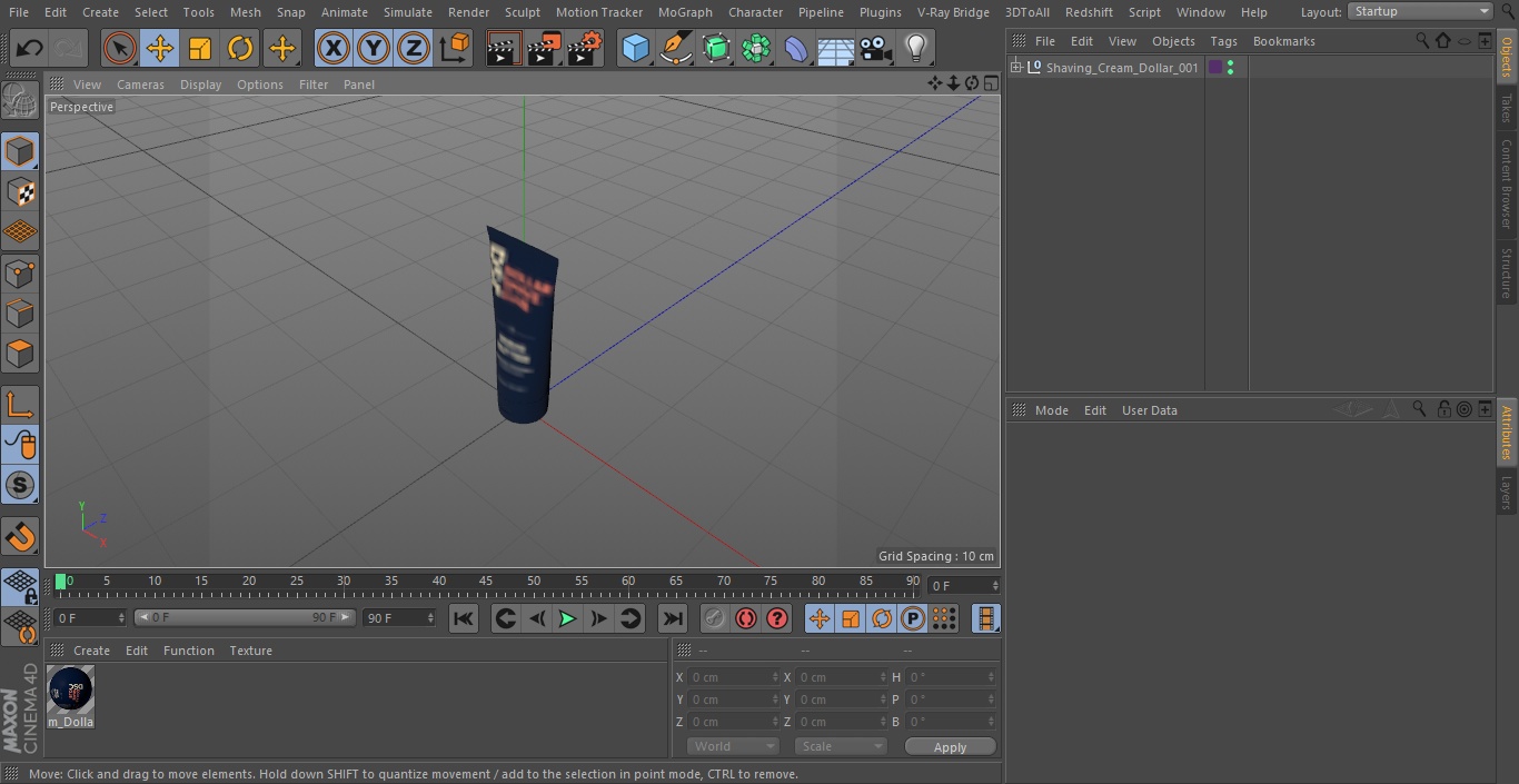 3D model Shaving Cream Dollar