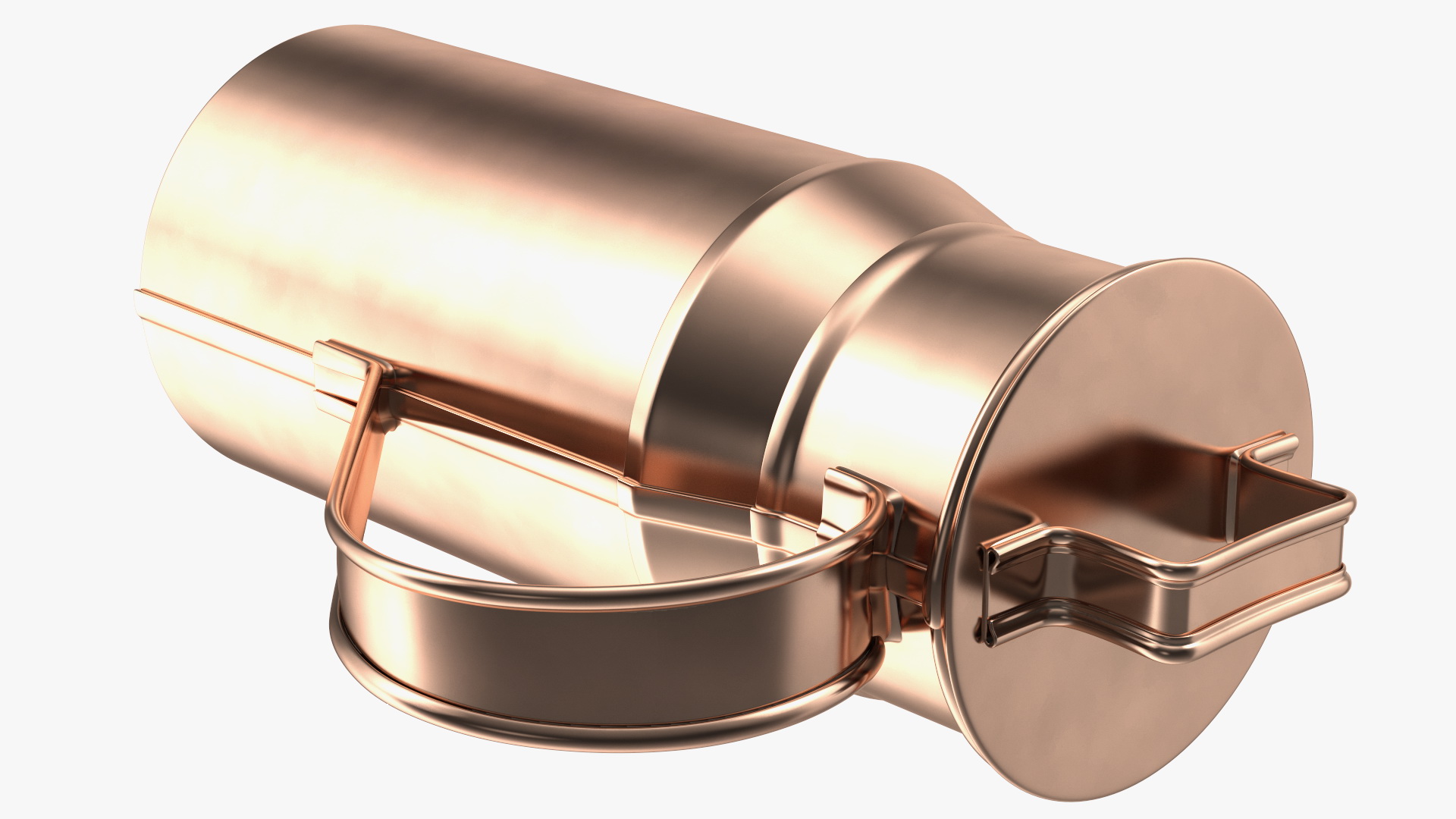 3D Vintage Copper Milk Can model