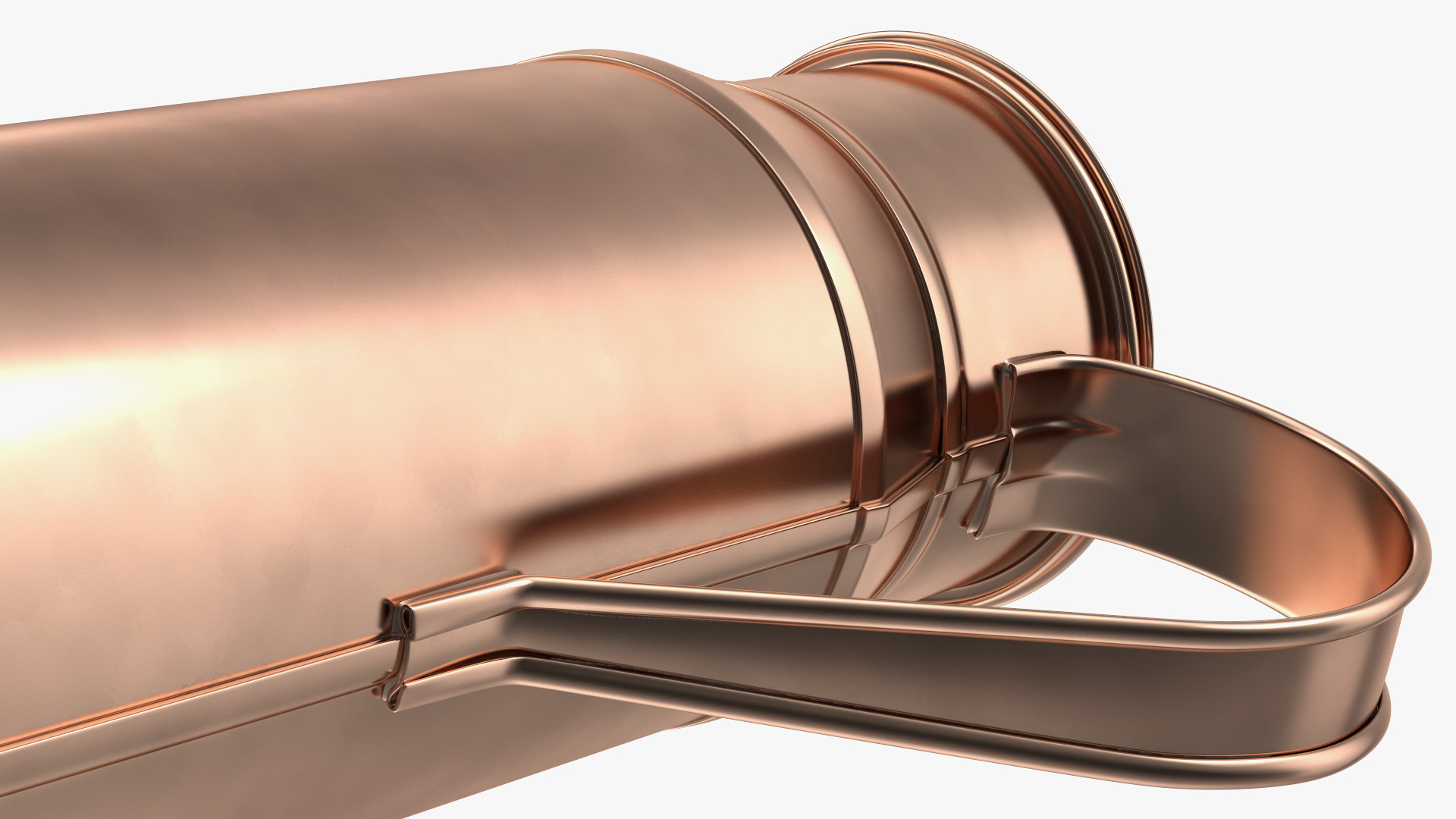 3D Vintage Copper Milk Can model