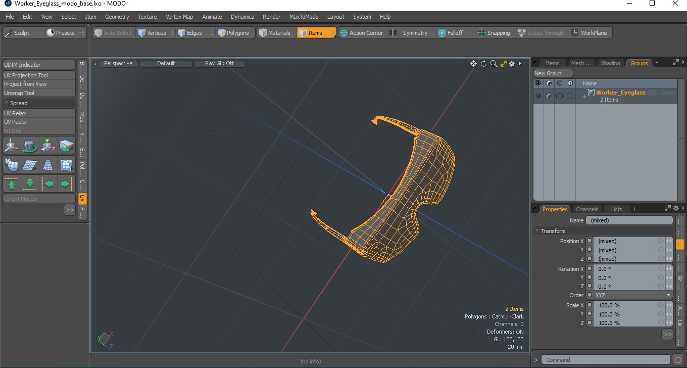 3D model Worker Eyeglass