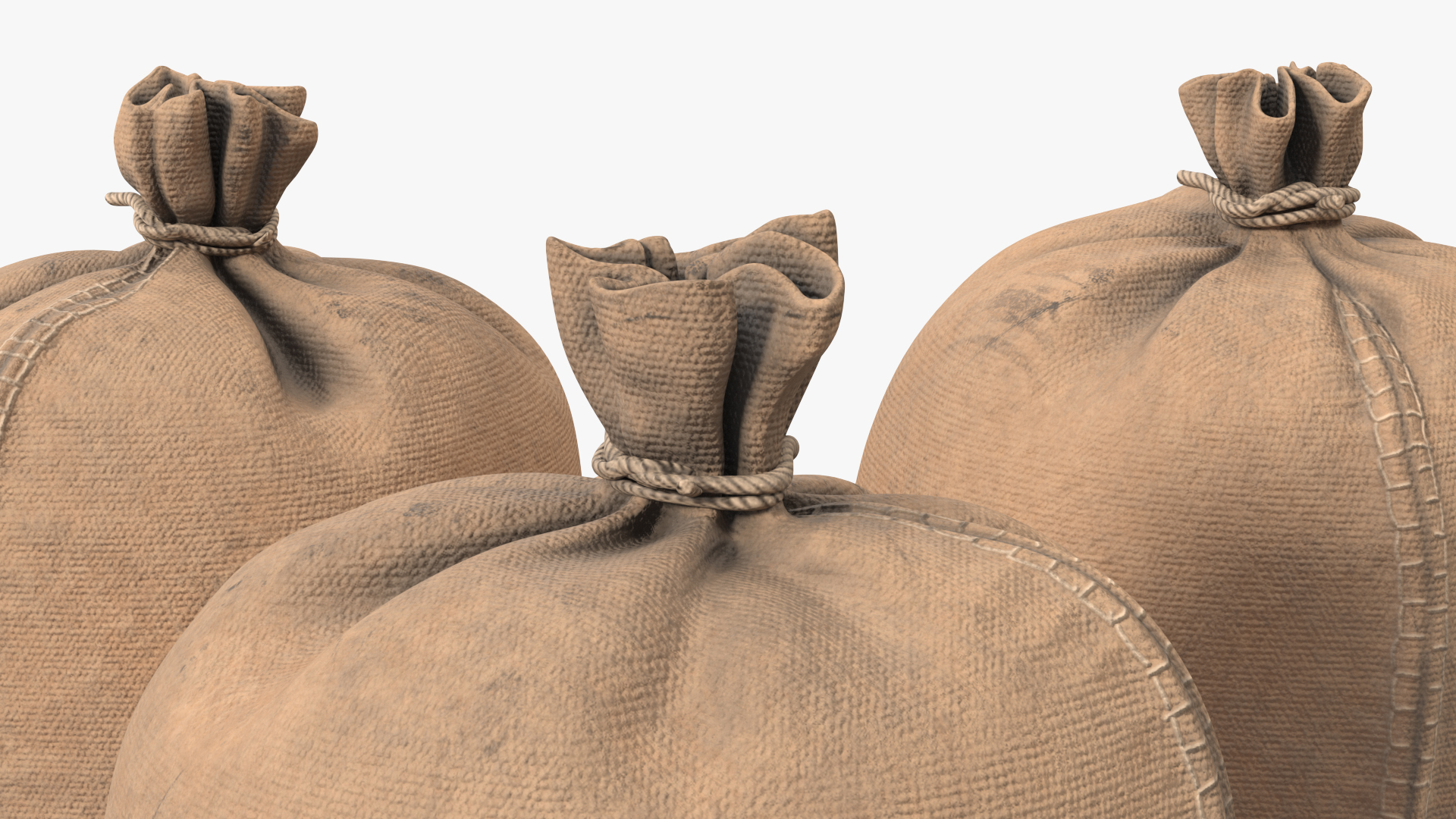 3D Standing Military Sandbags
