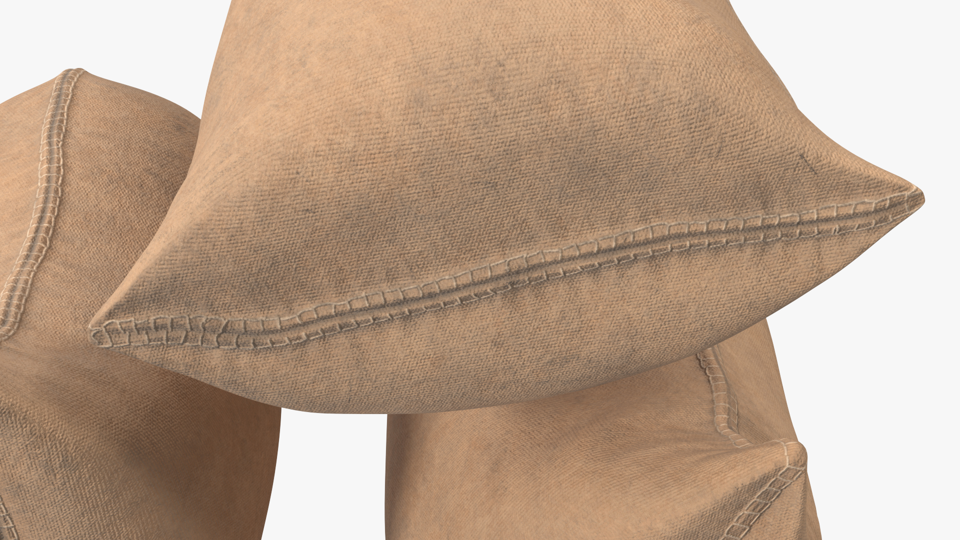 3D Standing Military Sandbags