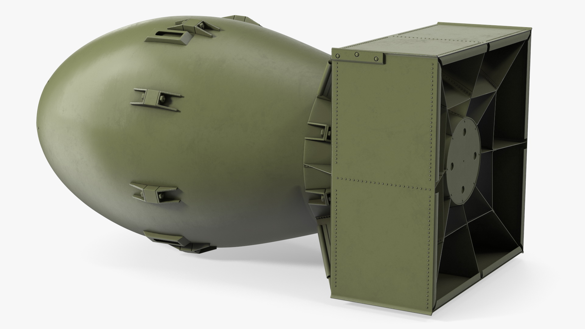3D model Atomic Bomb Fat Man Green