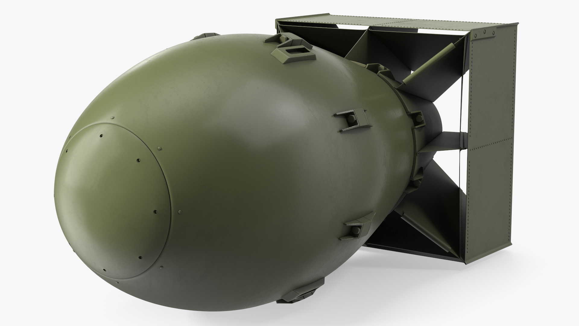 3D model Atomic Bomb Fat Man Green