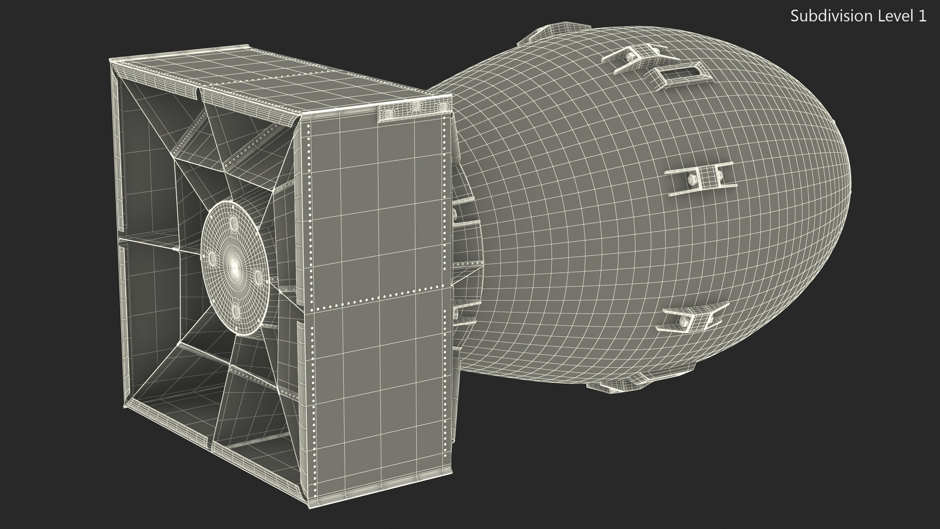 3D model Atomic Bomb Fat Man Green