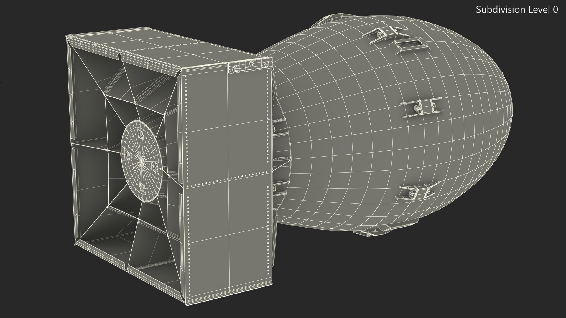 3D model Atomic Bomb Fat Man Green