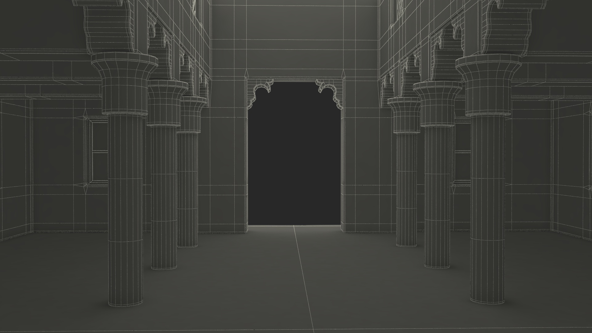 3D model Cartoon Arab House with a Courtyard