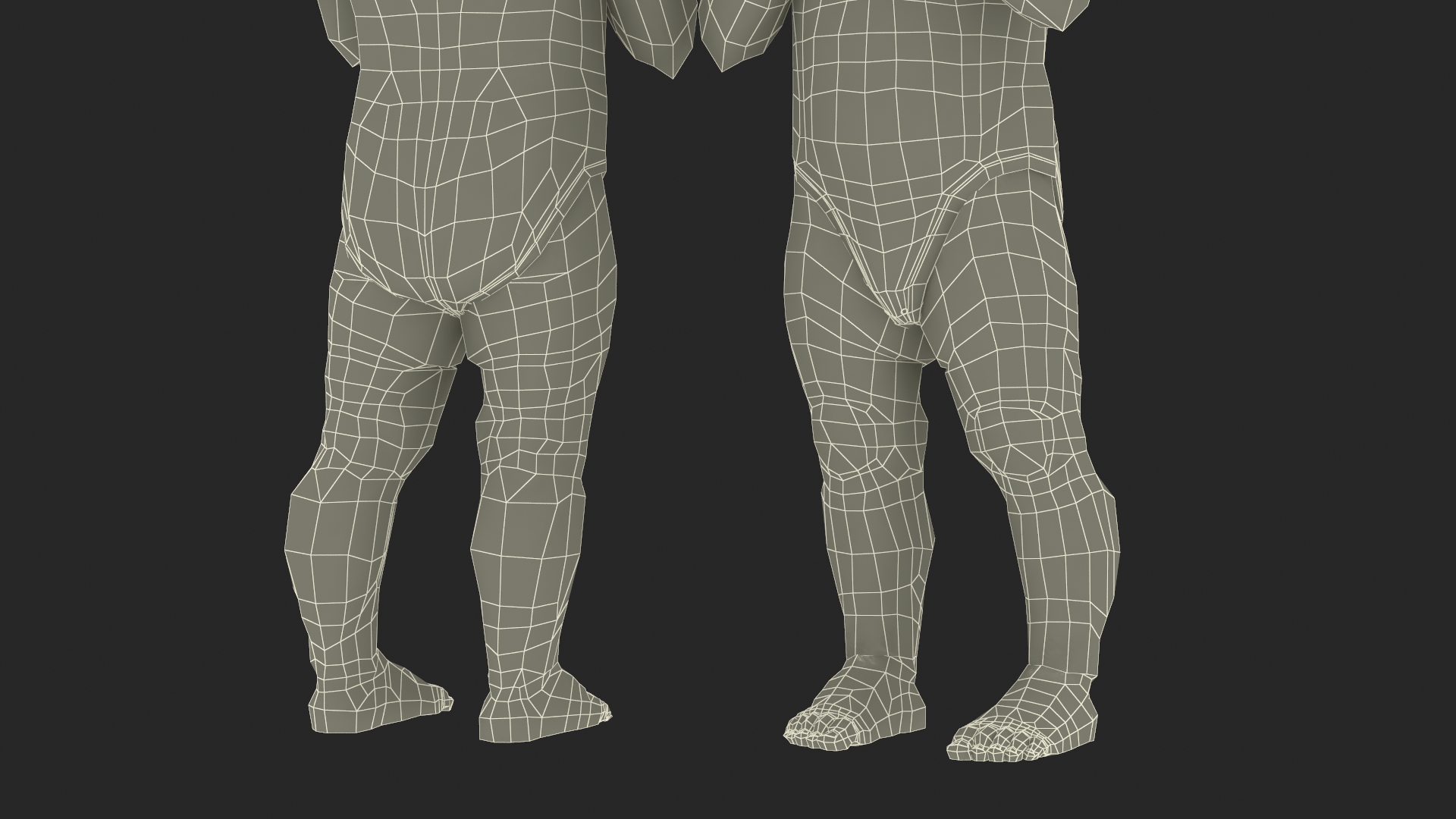 3D Toddler in Bodysuit Standing Pose model