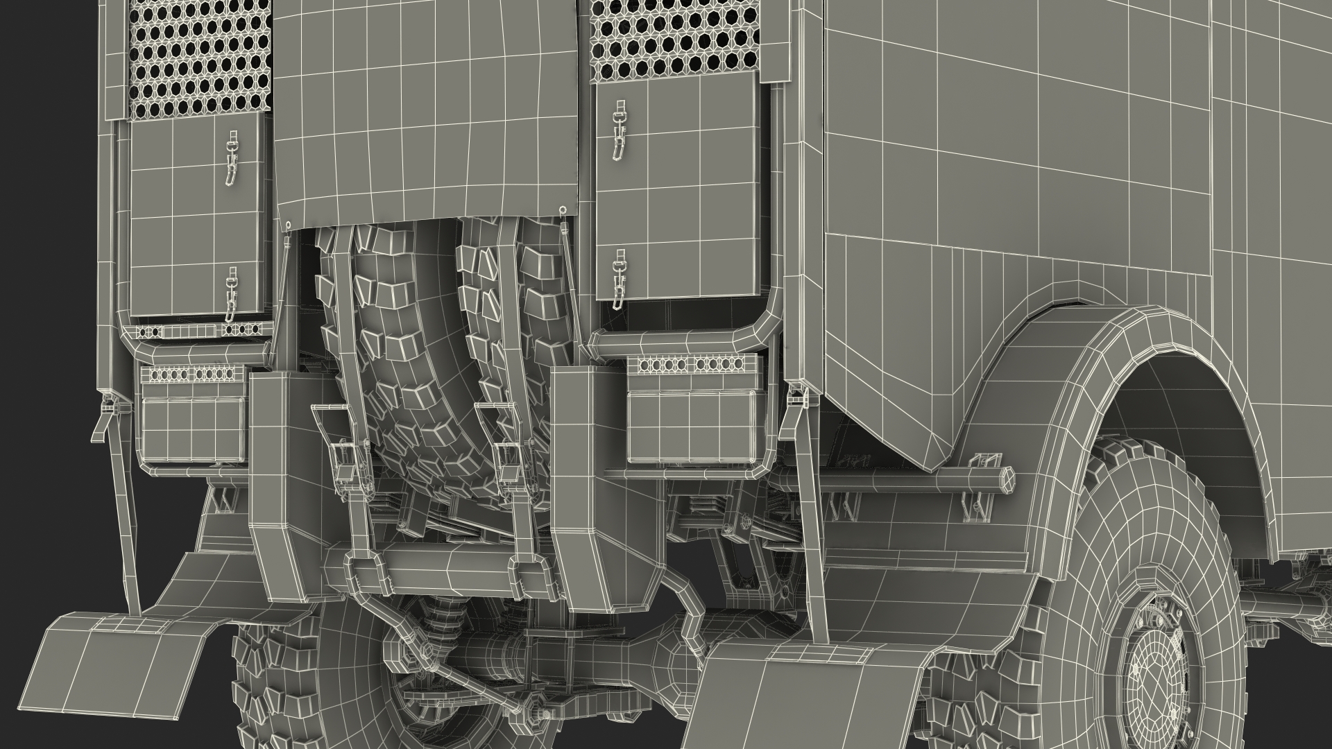 Hino Dakar Truck Rigged for Maya 3D
