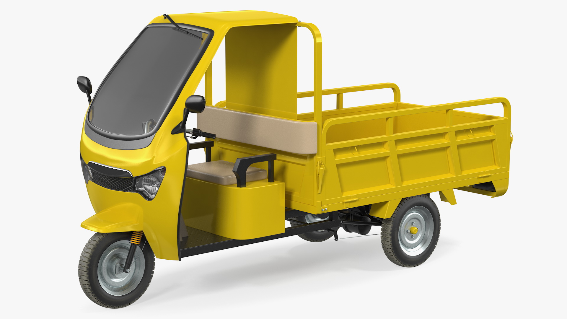 Electric Cargo Tricycle Rickshaw 3D