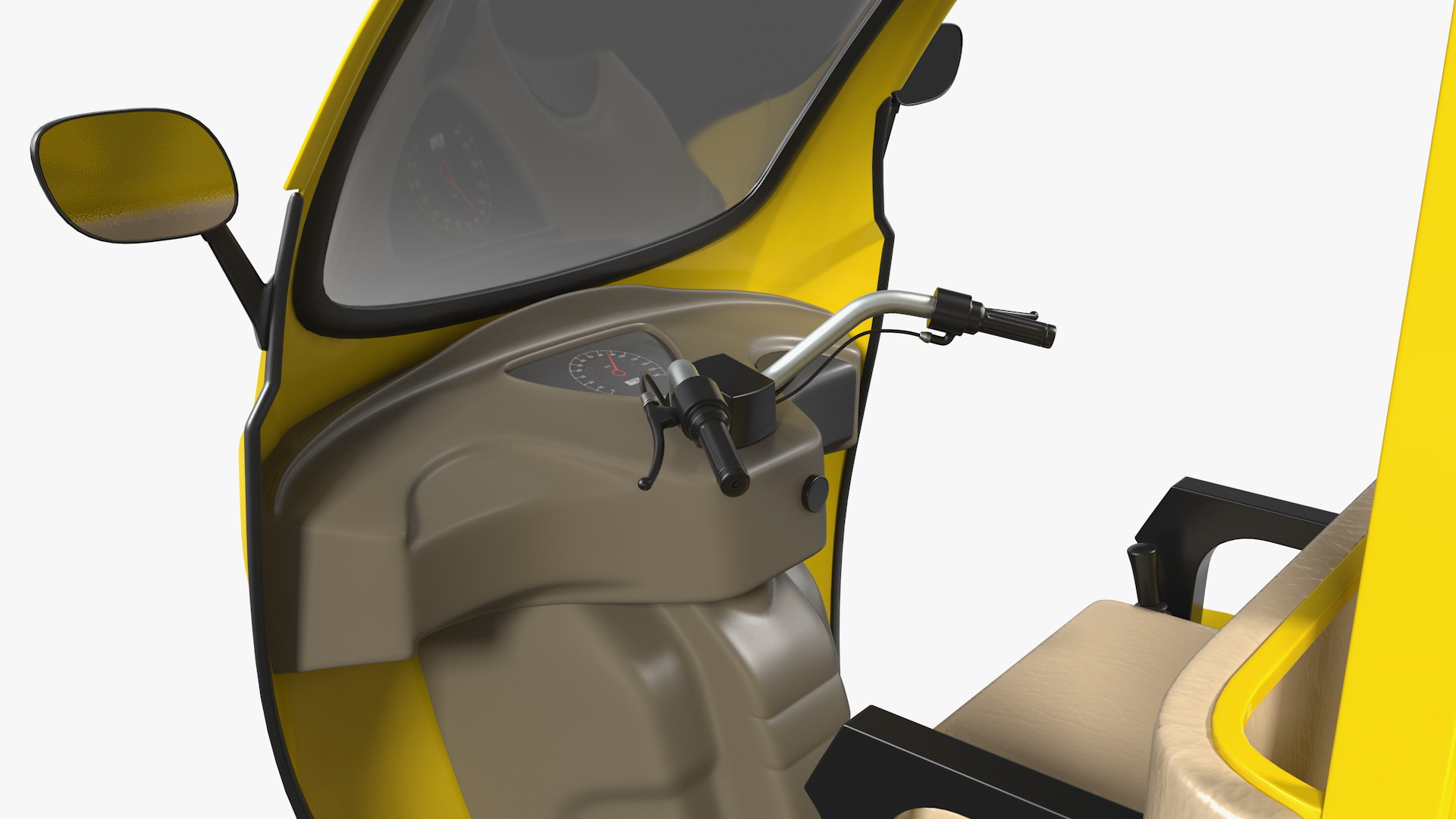 Electric Cargo Tricycle Rickshaw 3D