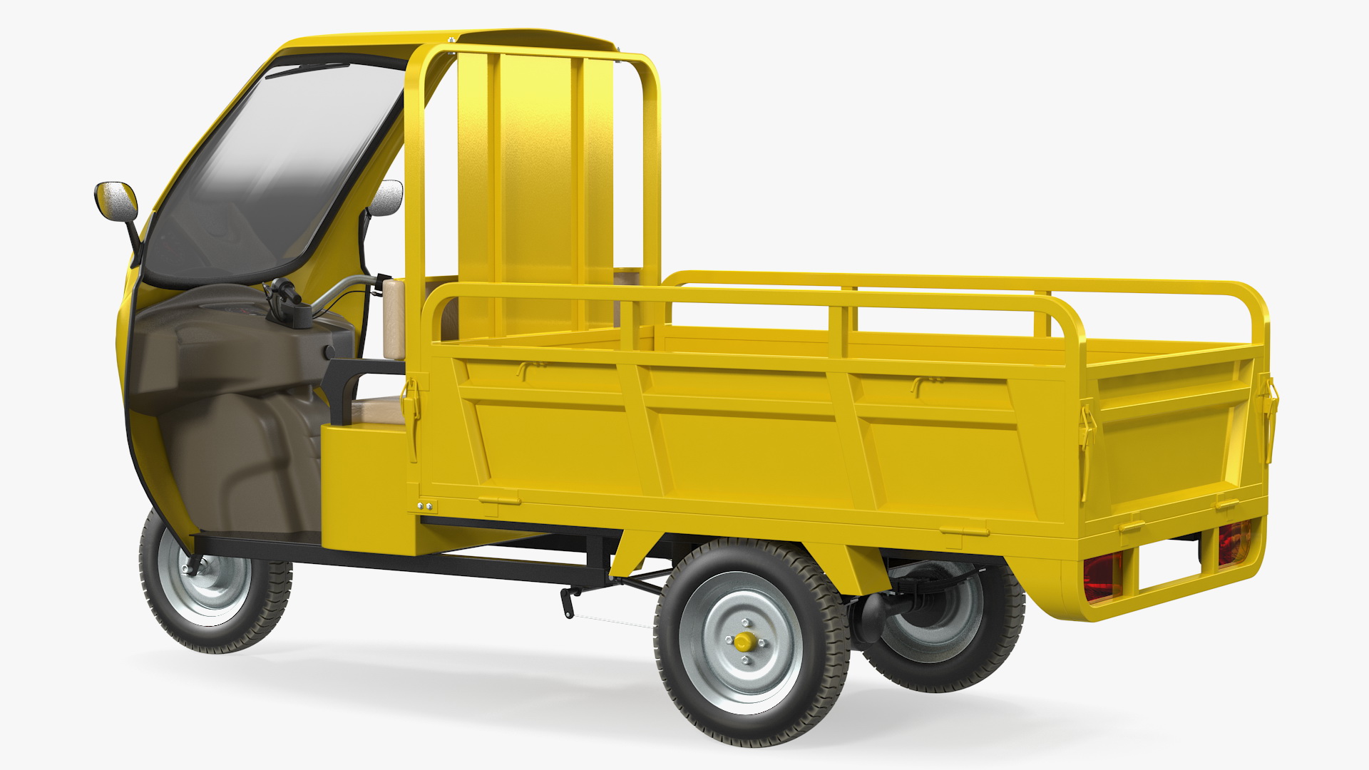 Electric Cargo Tricycle Rickshaw 3D