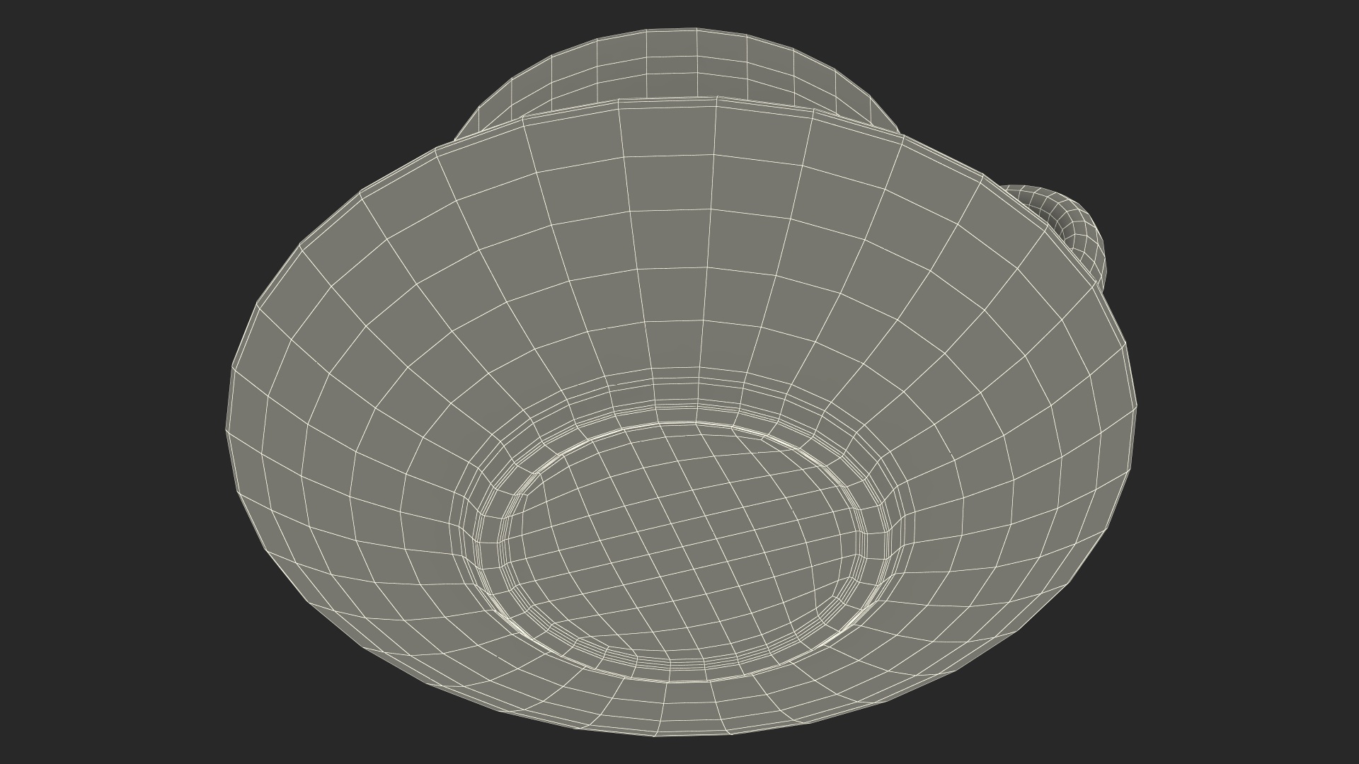 3D Large Cup with Saucer Full of Tea model