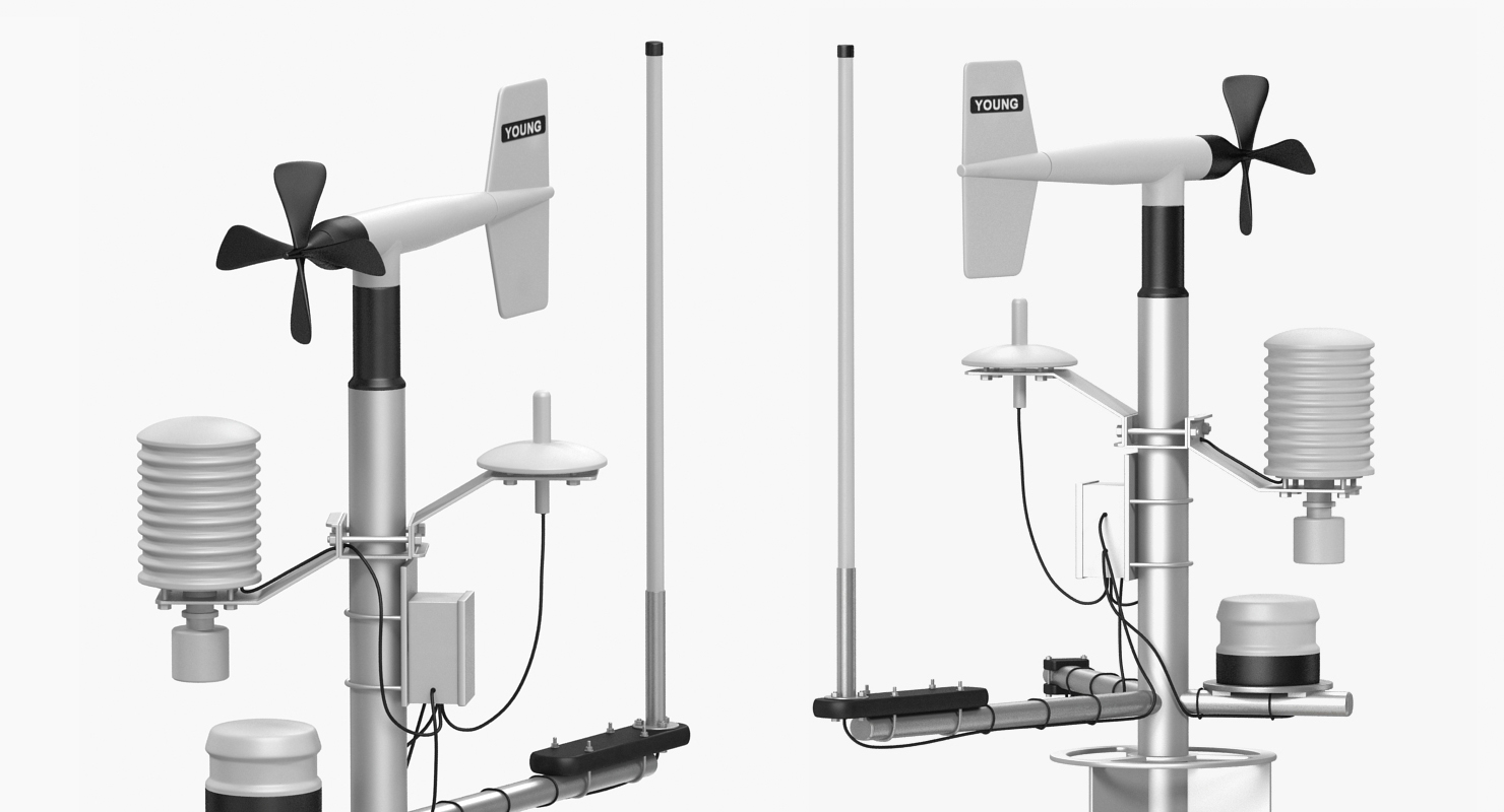 3D model Weather Station
