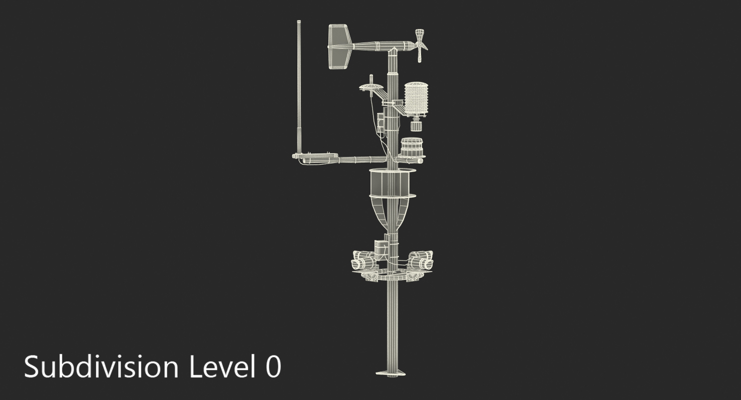 3D model Weather Station