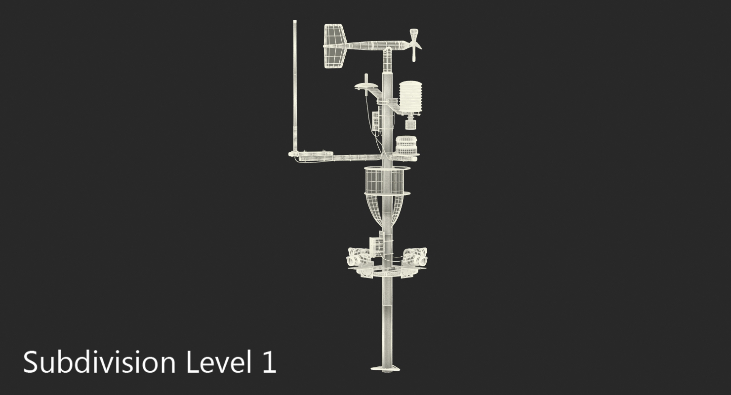 3D model Weather Station