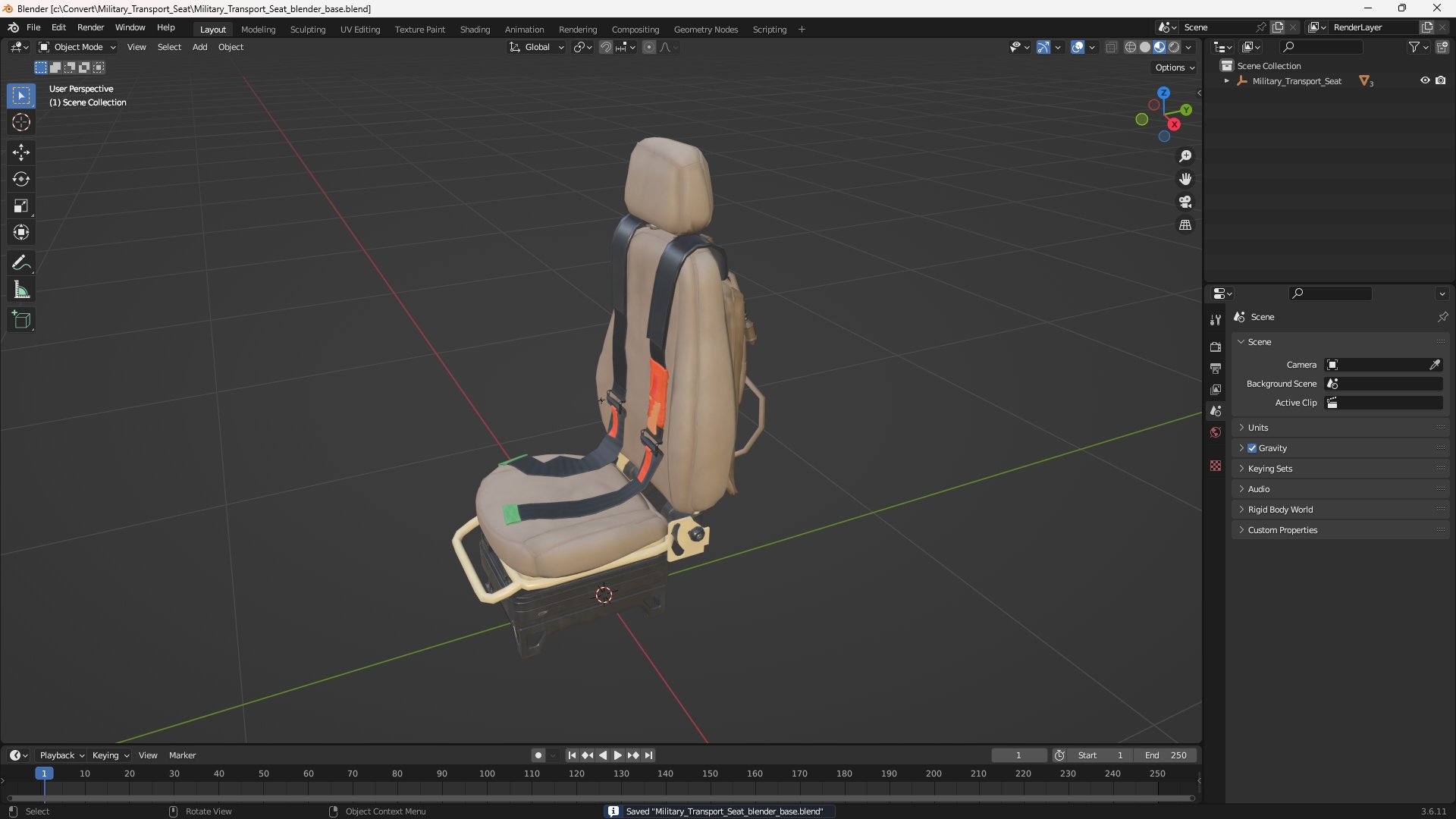 Military Transport Seat - view 10
