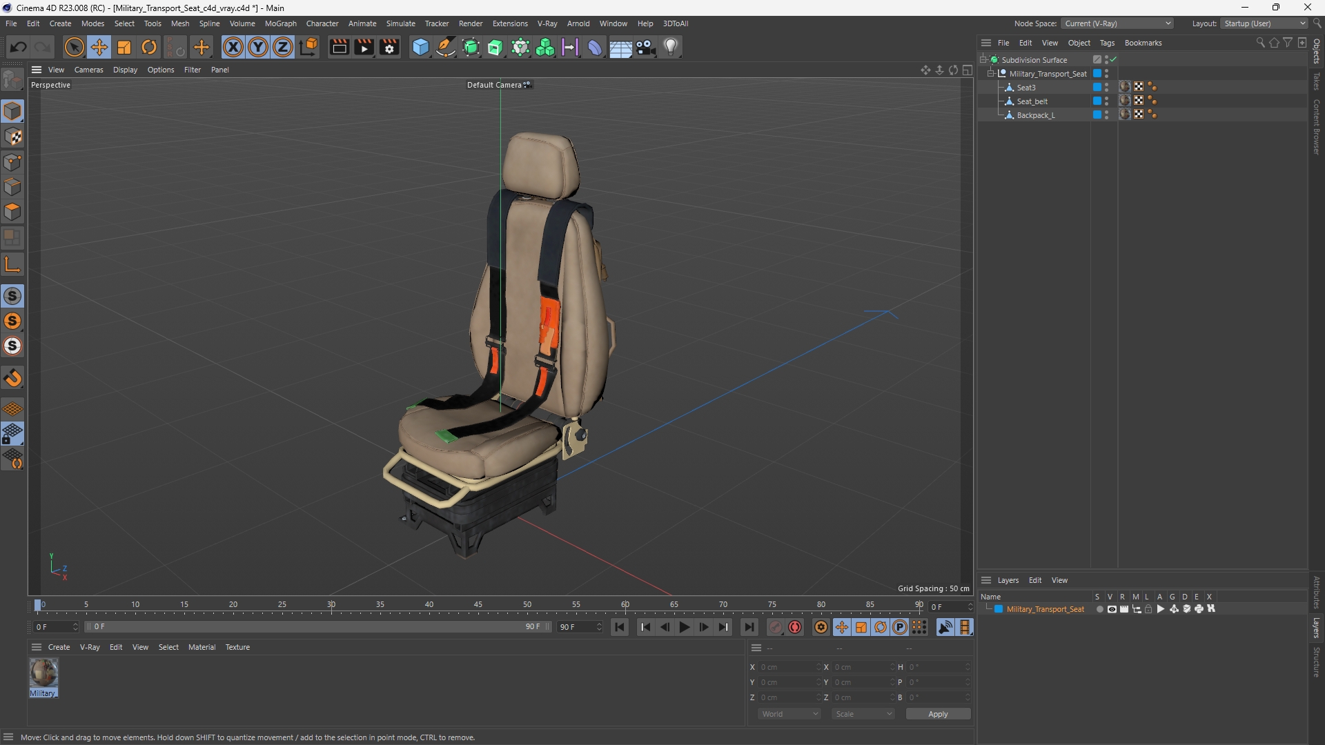 Military Transport Seat - view 12