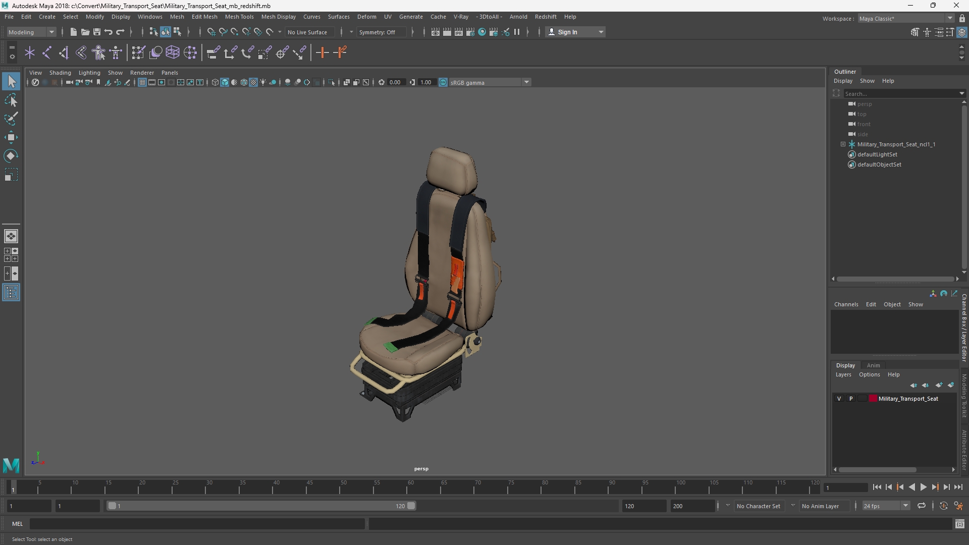 Military Transport Seat - view 11
