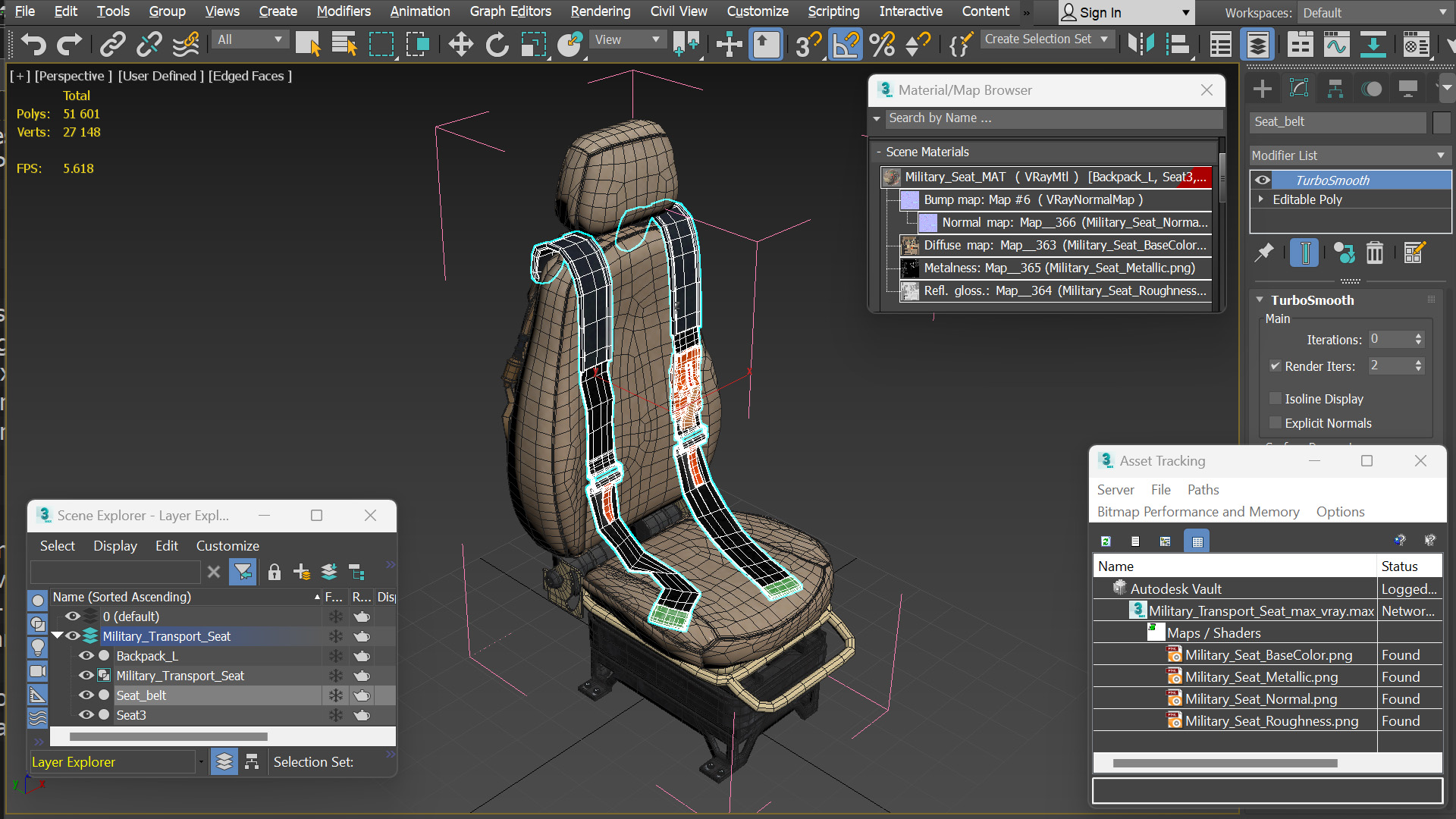 Military Transport Seat - view 9