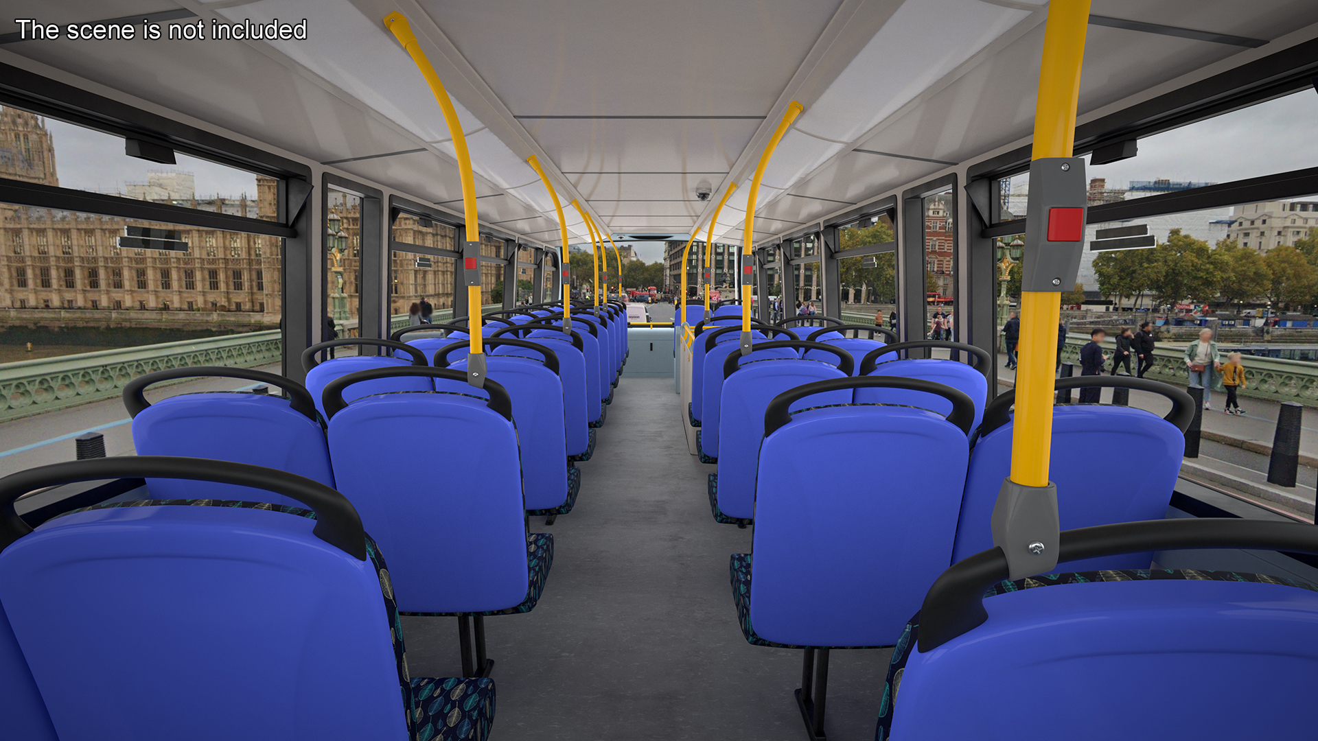 3D Alexander Dennis Enviro400 Double Decker Bus Rigged