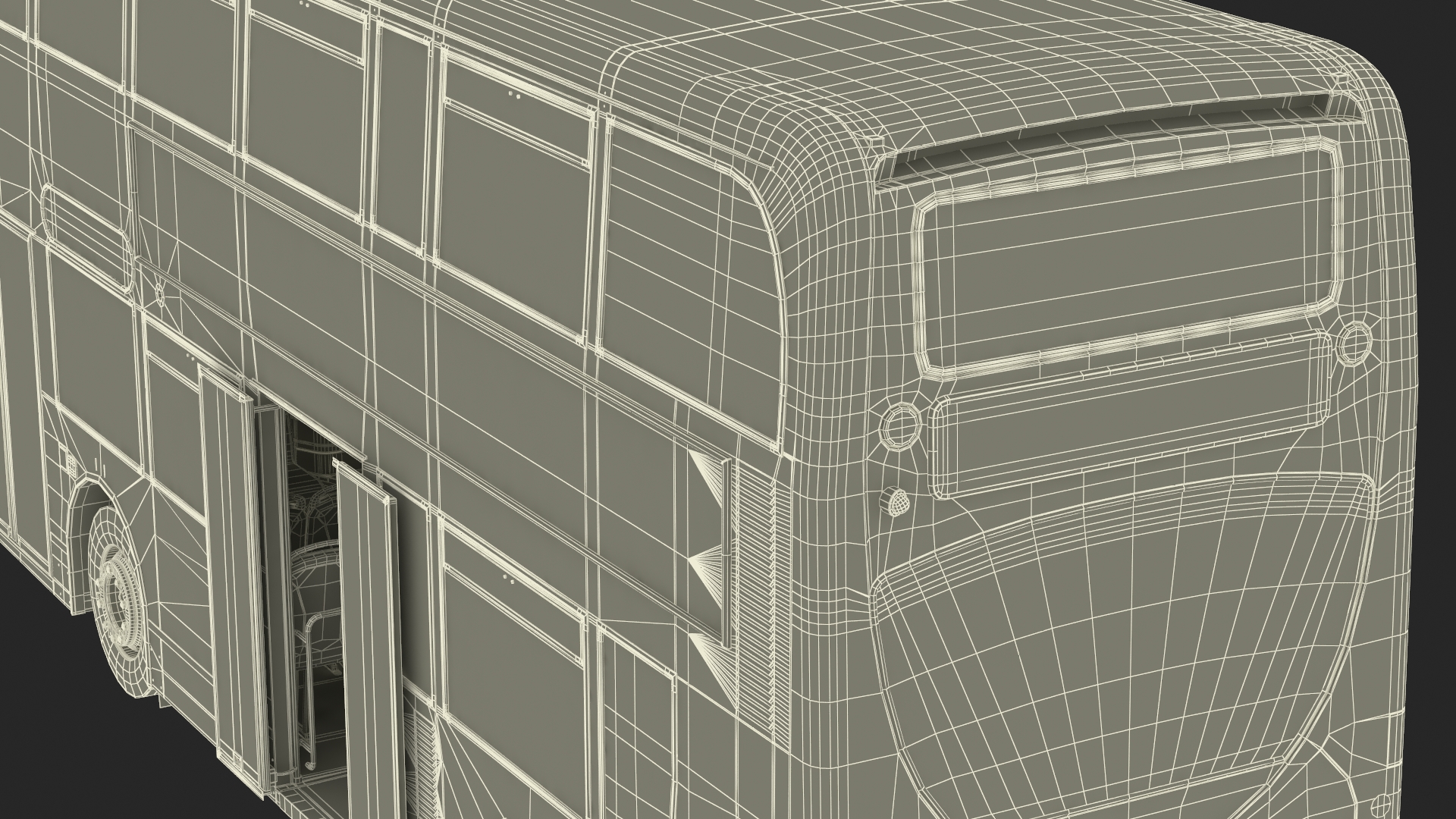3D Alexander Dennis Enviro400 Double Decker Bus Rigged