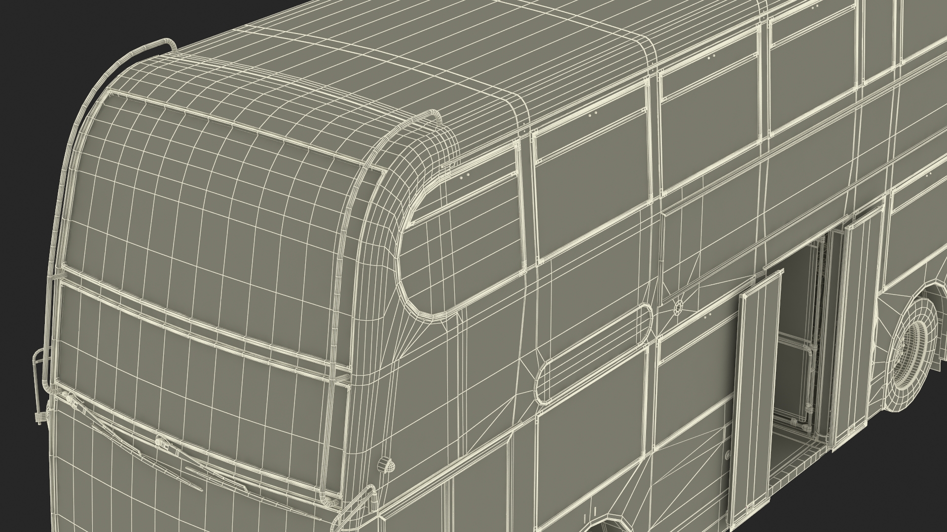 3D Alexander Dennis Enviro400 Double Decker Bus Rigged