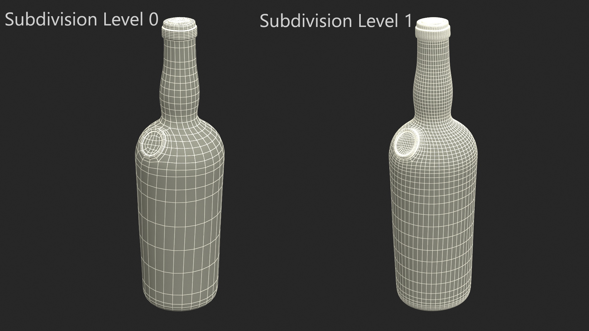 Antique Wine Bottle 3D model
