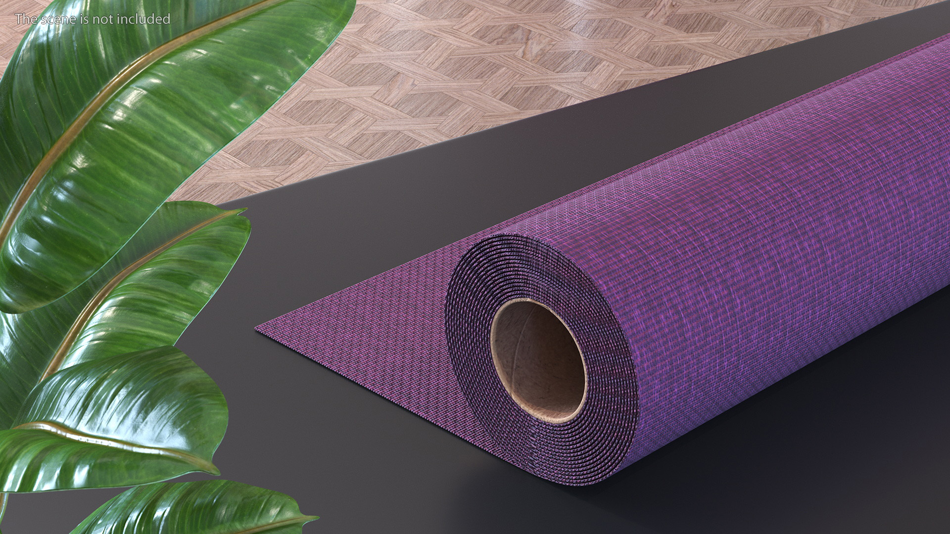 3D Fabric Roll Purple model