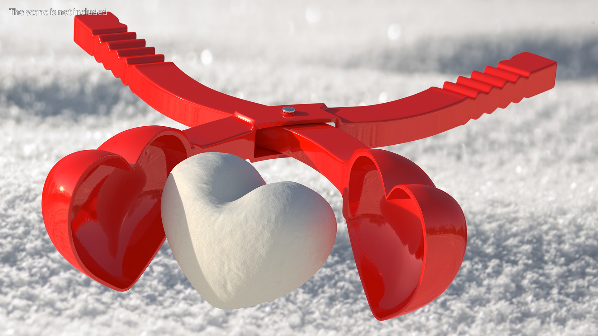 3D Heart Shaped Snowball