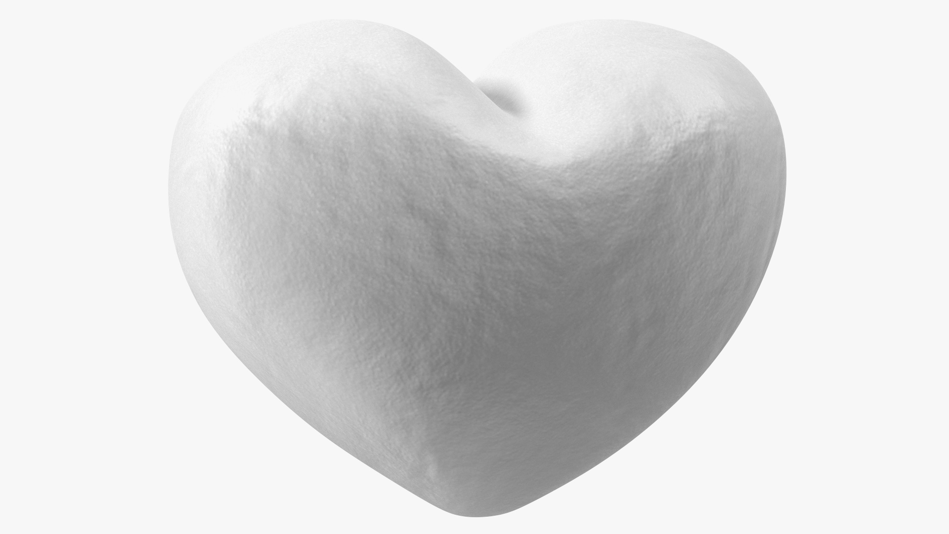 3D Heart Shaped Snowball