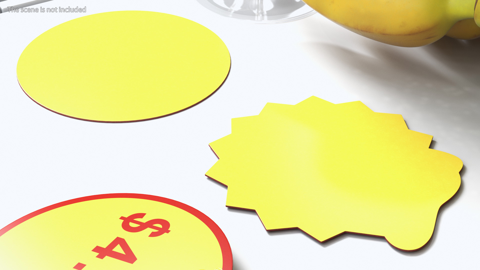 3D model Paper Price Tags with Editable Text