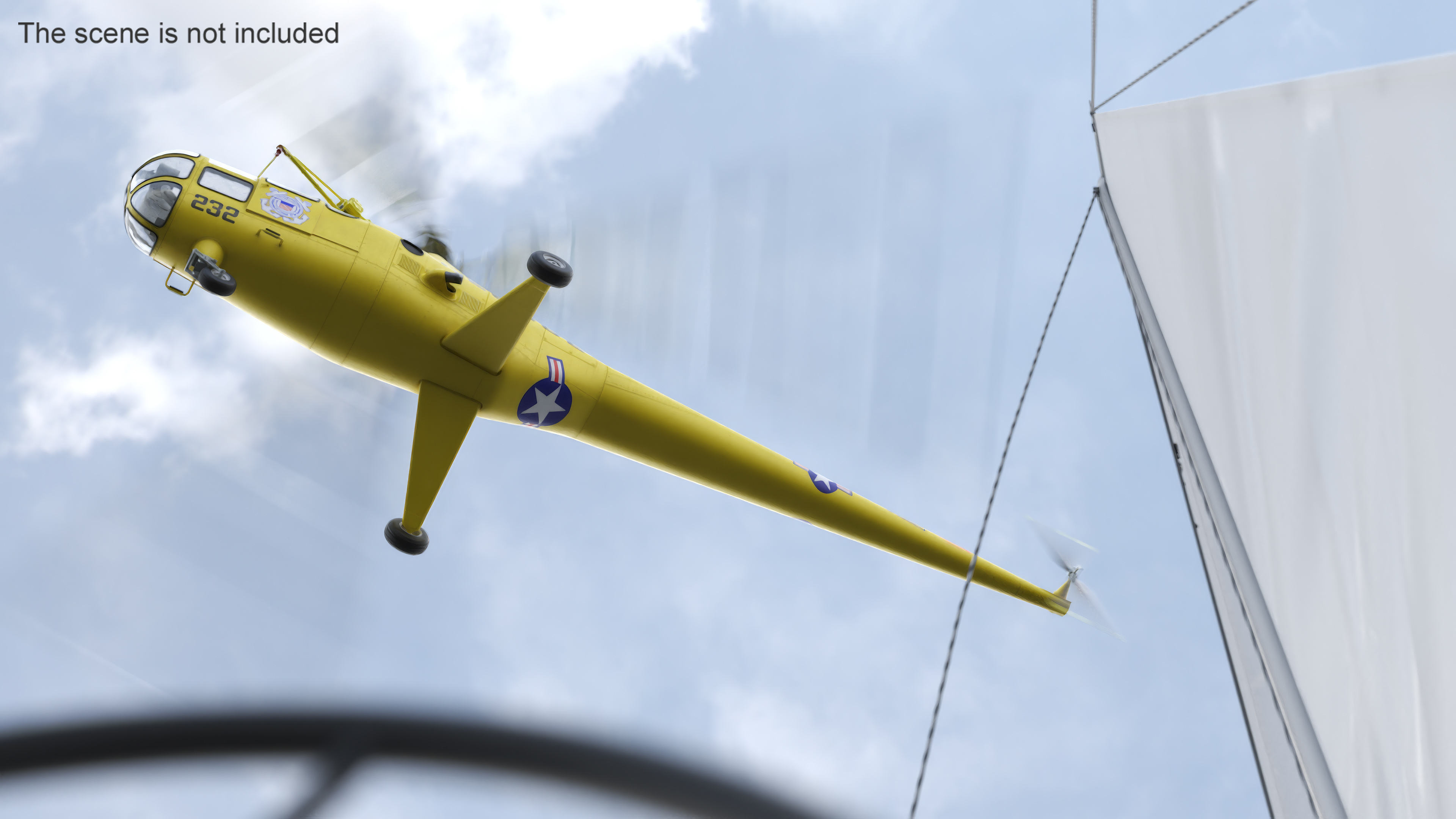 3D Search and Rescue Helicopter Sikorsky H-5