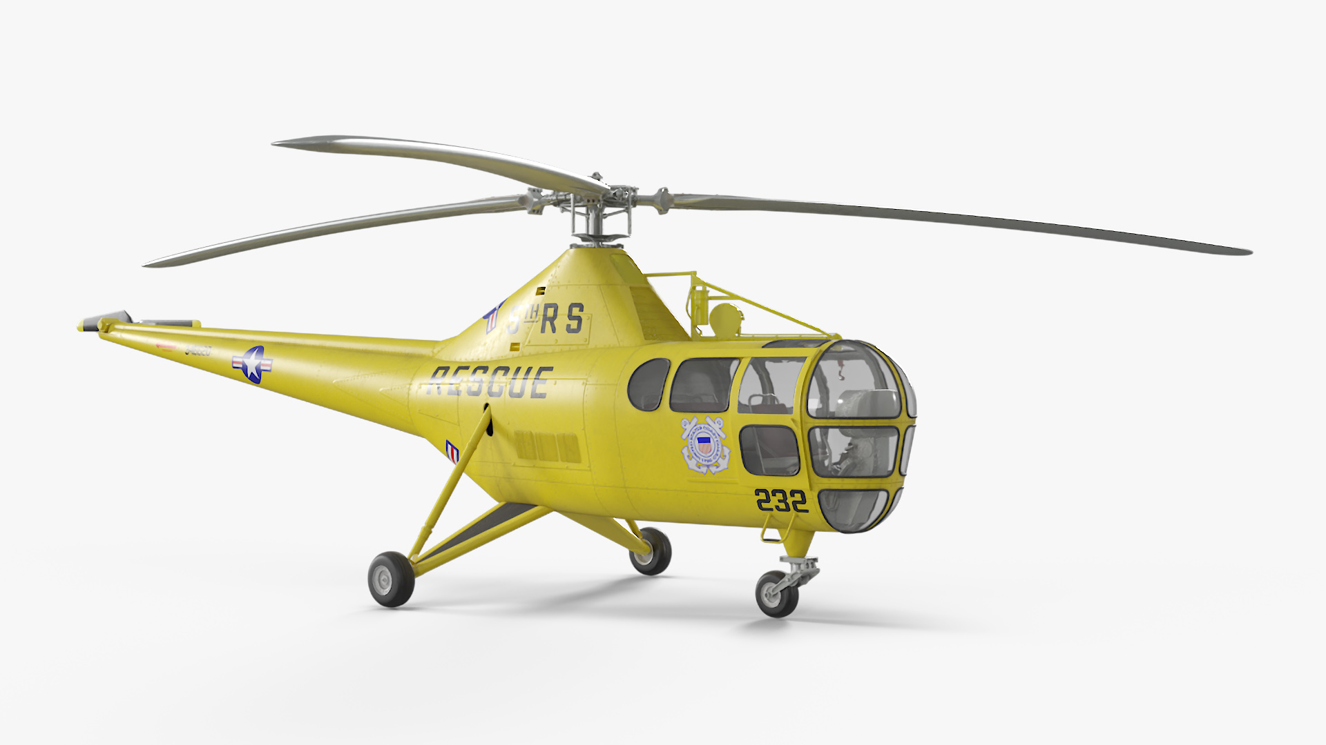 3D Search and Rescue Helicopter Sikorsky H-5