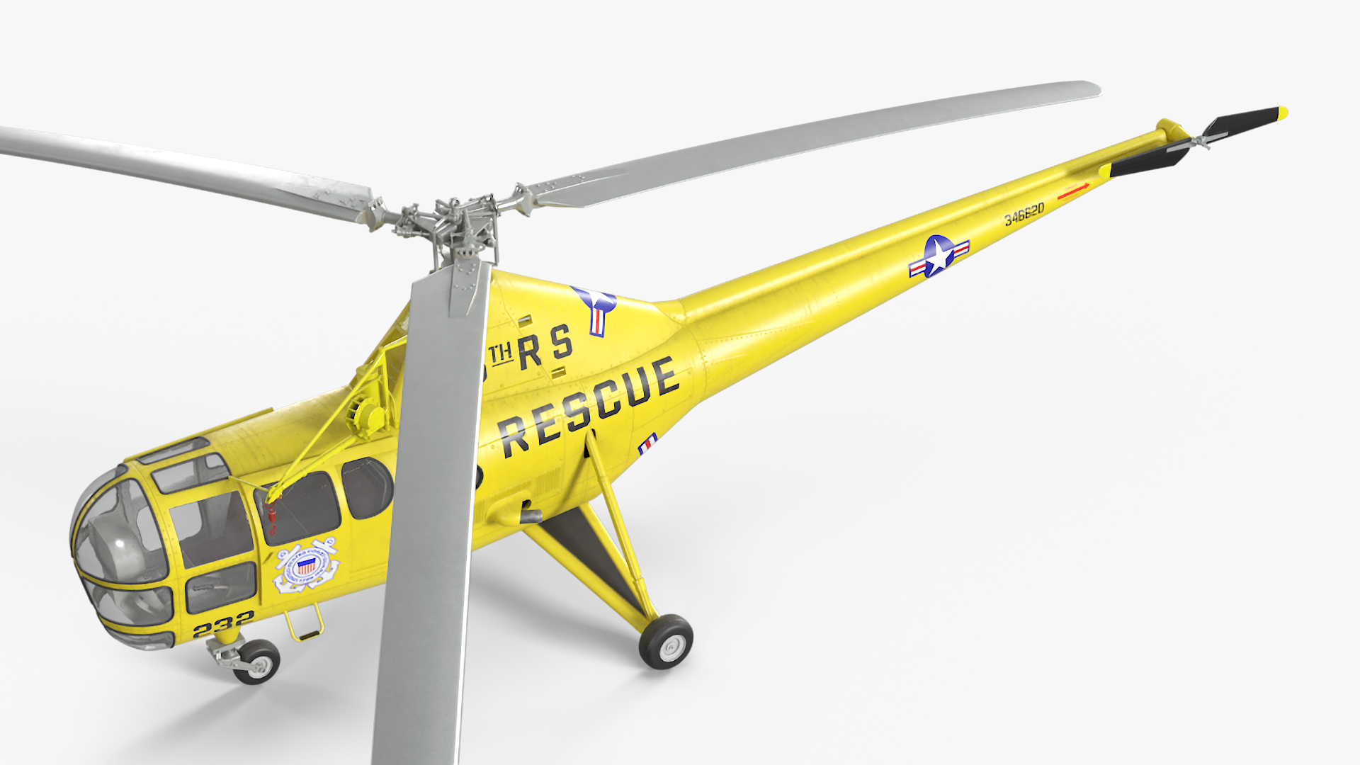 3D Search and Rescue Helicopter Sikorsky H-5