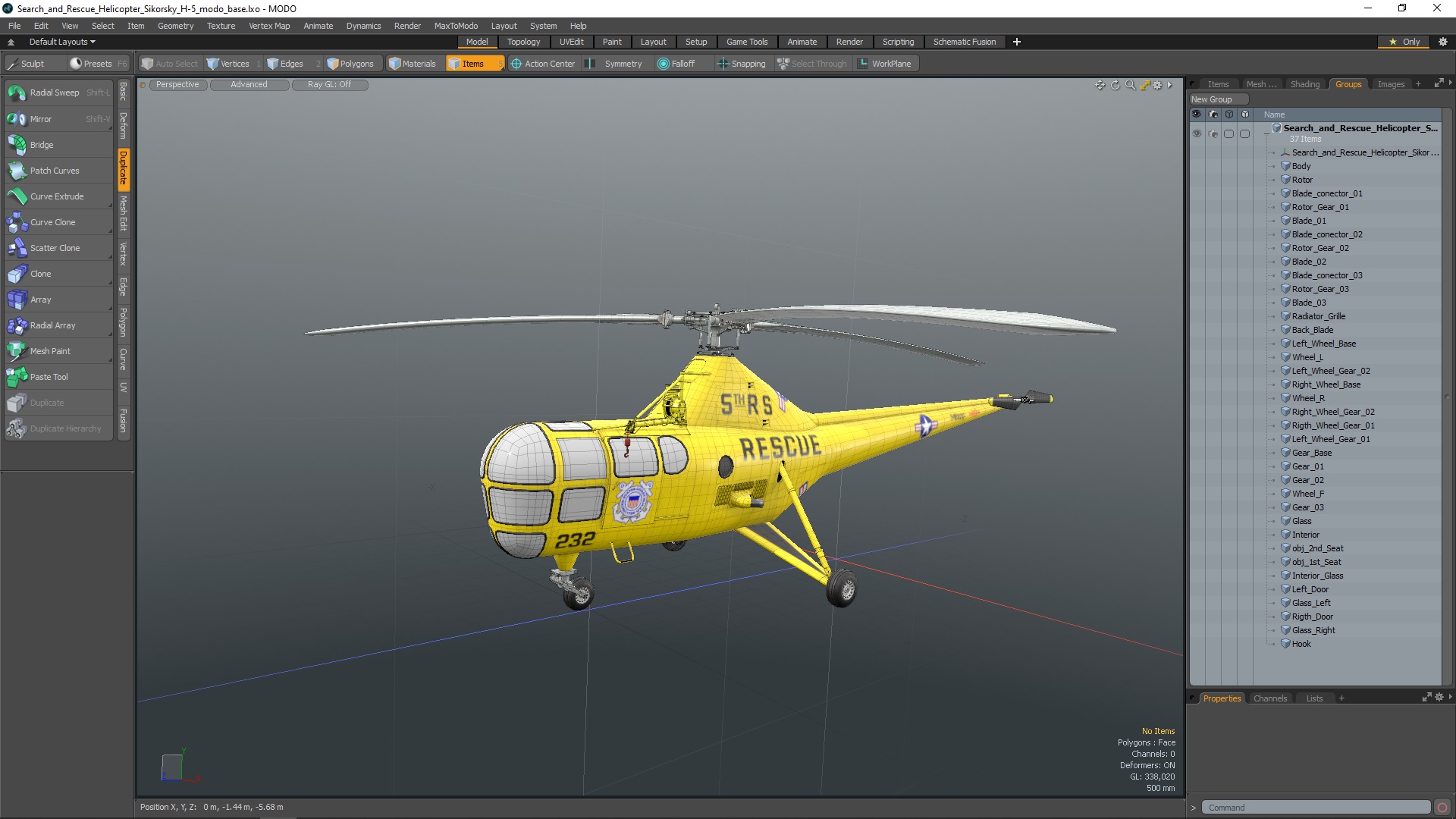3D Search and Rescue Helicopter Sikorsky H-5