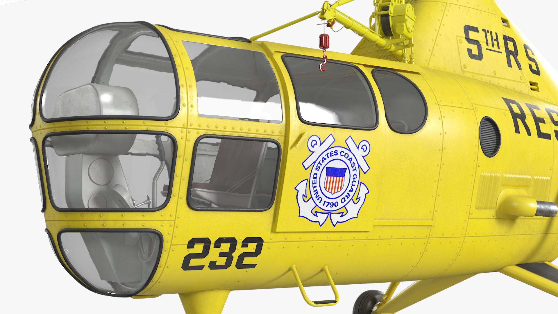 3D Search and Rescue Helicopter Sikorsky H-5