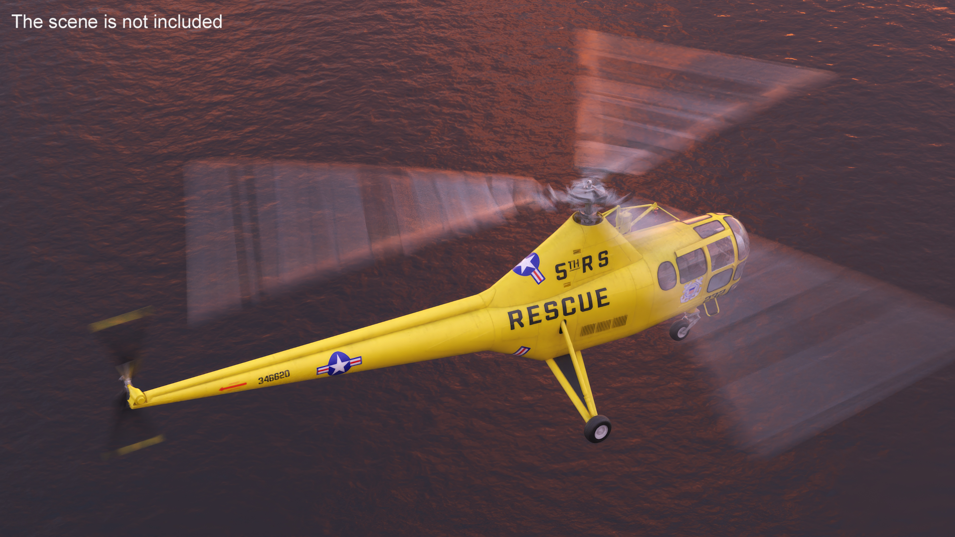 3D Search and Rescue Helicopter Sikorsky H-5