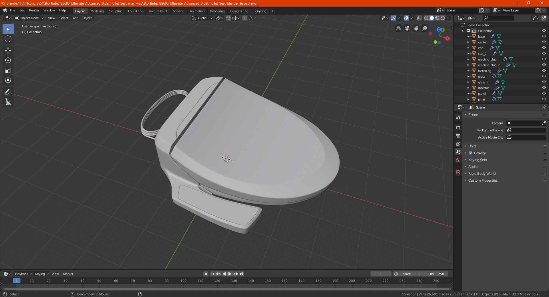 3D Bio Bidet BB600 Ultimate Advanced Bidet Toilet Seat