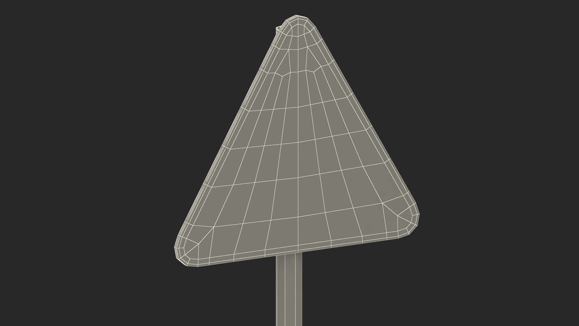 3D Road sign Slippery Road model