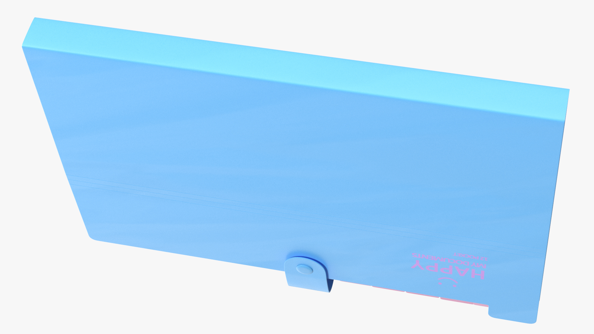 3D Plastic Expanding File Folder Closed Pink
