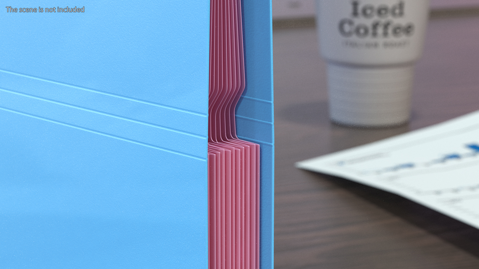 3D Plastic Expanding File Folder Closed Pink