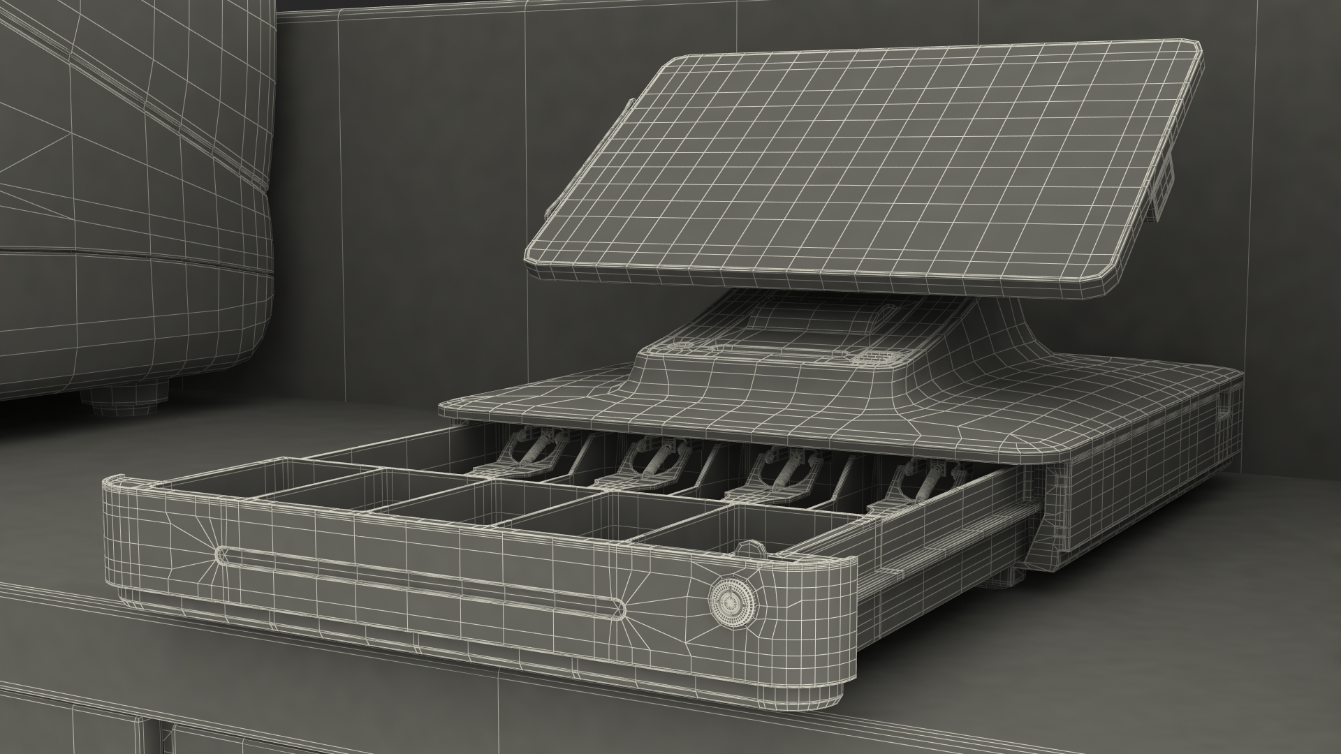 Open Coffee Kiosk 3D