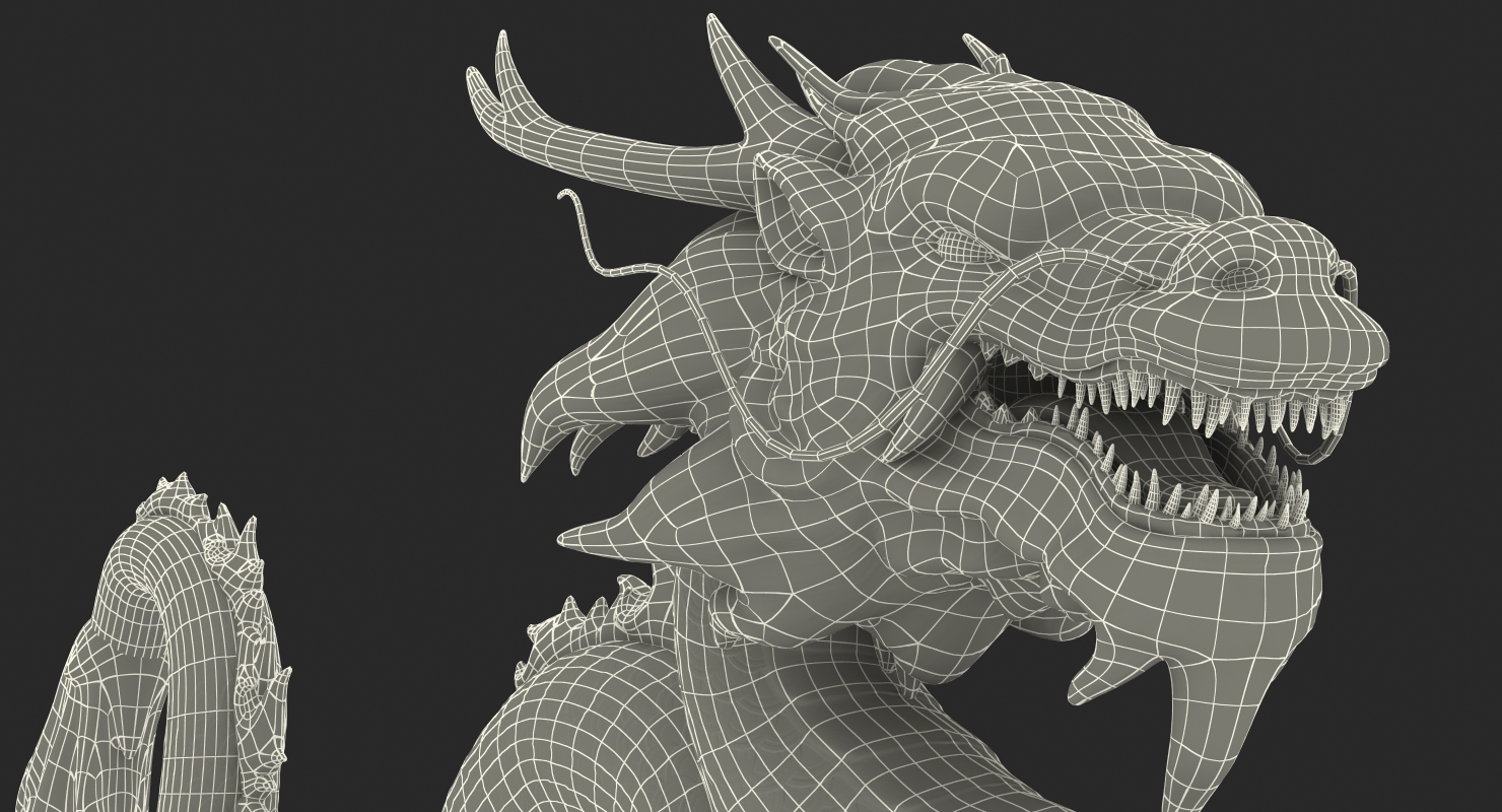 3D model Colorful Traditional Chinese Dragon