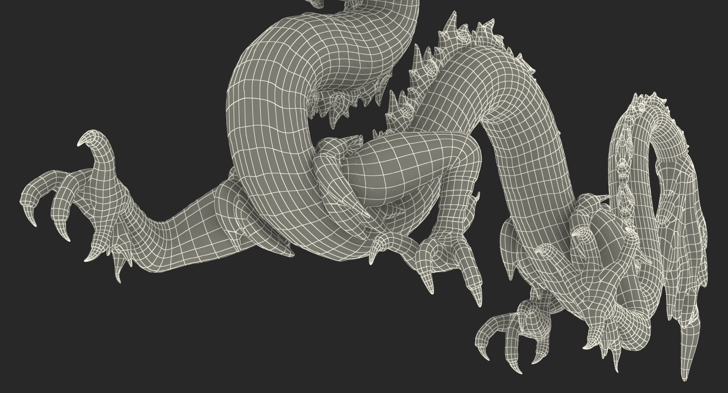 3D model Colorful Traditional Chinese Dragon